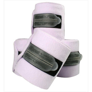 EQuest Bandagen Alpha Fleece in zartem Flieder, hochwertige Fleece Bandagen mit Klettverschluss. Optimaler Beinschutz für Pferde im Reitsport.