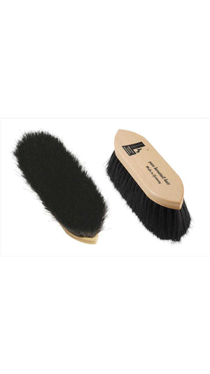 Fellglanzbürste Rosshaar kaufen - William Leistner: Hochwertige Pferdebürste mit 100% Rosshaar in schiffchenform für glänzendes Fell. Ideal für Stall & Pflege.