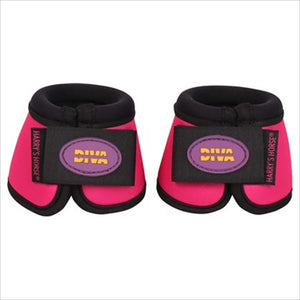 Harry´s Horse Shetty Glocke in Pink mit schwarzem Rand und Klettverschluss, ideal als Pferdezubehör kaufen für Shettys im Winter 2023.