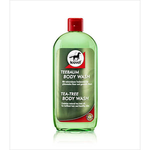 Leovet Teebaum-Shampoo 500ml mit natürlichem Teebaumöl für glänzendes Fell und gesunde Haut. Ideal zur Pflege von Mähne, Schweif und Fell.