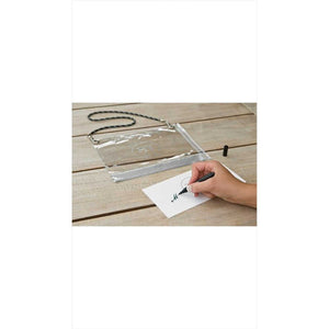 TransHorse Stalltafel Pferd - Wiederbeschreibbar mit transparenter Hülle, beschriftbar mit Marker. Perfekt für individuelle Notizen im Stall.