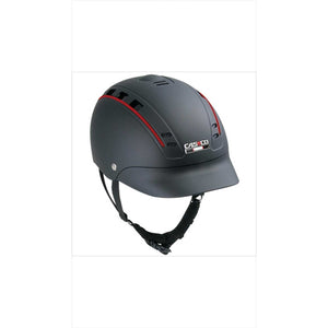Casco Biesen MyStyle Helm XS-M - Gestalte Deinen Style mit rotem Akzent. Reithelm mit MyStyle-Funktion für individuelle Farbgestaltung.