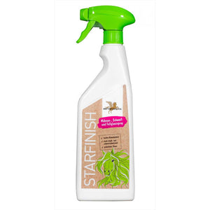 Bense & Eicke Star Finish Gold Edition 750ml mit grünem Sprühkopf für glänzende Mähne, Schweif und Fell in der Pferdepflege. Jubiläumsedition mit schmutzabweisender Formel.