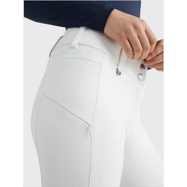 Pantalon d'équitation fond intégral femme TOMMY HILFIGER Pro Optic White collection standard 