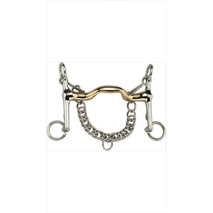 Sprenger KK Dressurkandare aus Edelstahl mit 5 cm Anzügen und Sensogan-Mundstück für L-Dressur. Hochwertiges Kandarengebiss für fortgeschrittene Reiter.