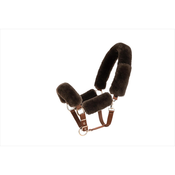 Matt lambskin halter with lead rope 