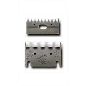 Lister Schermesser Satz LI 102 mit 23-Zahn-Obermesser und 31-Zahn-Untermesser für Pferdeschur und Euterschur, passend für Lister Schermaschinen.